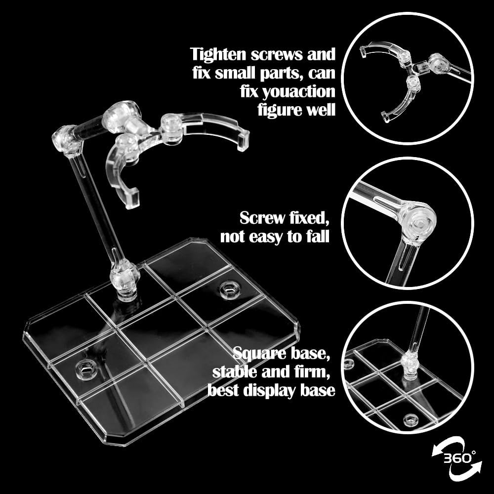 2/5/10 قطع قاعدة حامل عرض مجسم - مراجعة Action Figure Stand وسعره