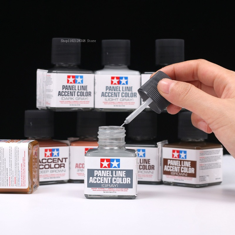 طلاء مينا بانل لاين أكسنت كولو - مراجعة Tamiya Model Paint Set وسعره