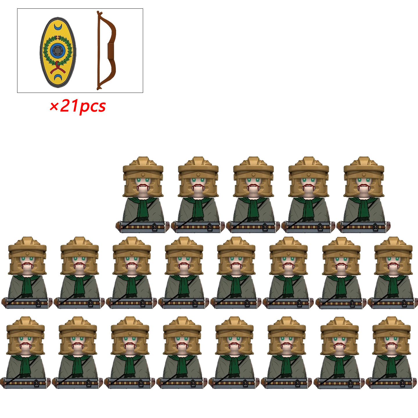21 قطعة MOC الإبداعية القرون ا - مراجعة Lego Minifigure Holder وسعره