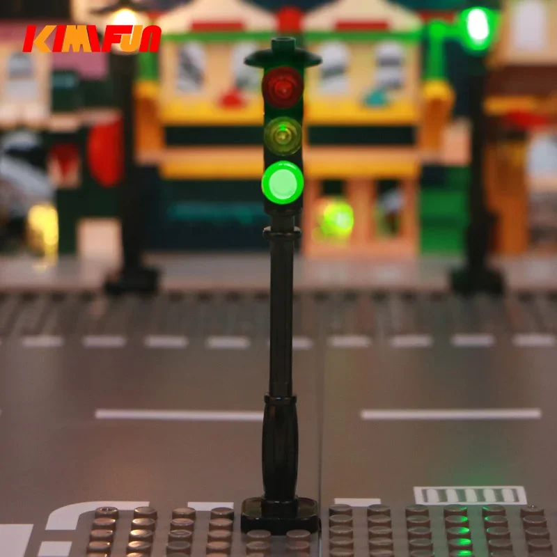 1 قطعة LED MOC الشارع التلقائي - مراجعة Lego Set Creator وسعره